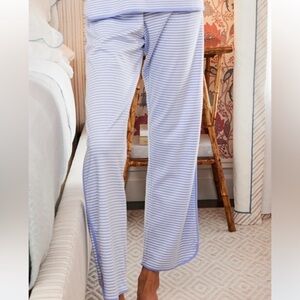 Women's Lake Blue Striped Pajama pants size small